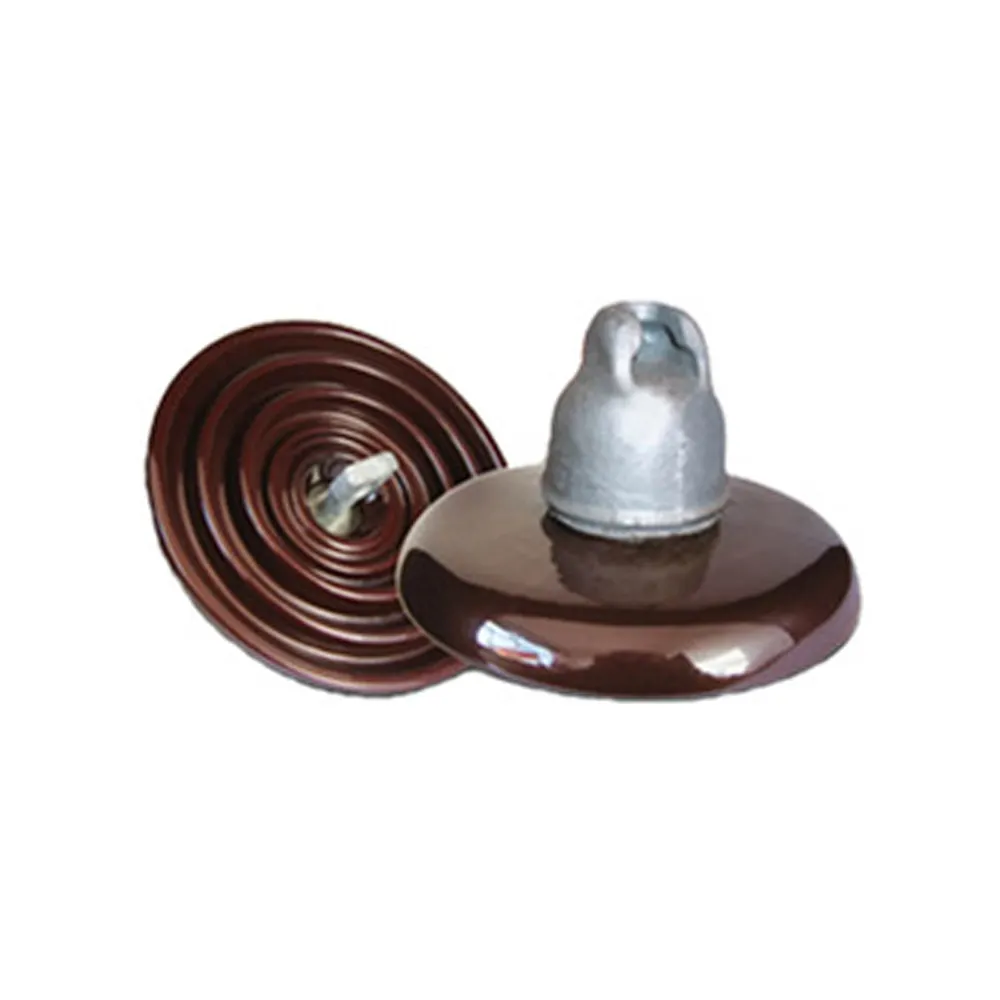 ANSI ceramic disc suspension insulators general type glazed porcelain insulator 52-3