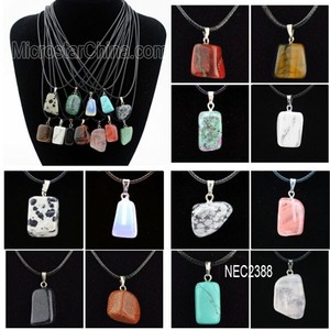 EN STOCK Natural Punto de Cristal de Cuarzo Piedra Chakra Healing elephent Regalo Colgante de Piedras Preciosas Collar - Product Image 4