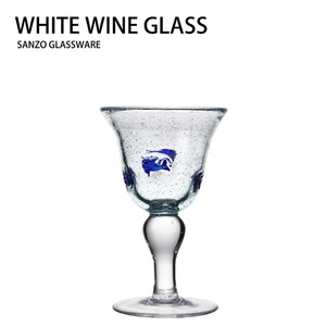 conjunto 14105 sanzo personalizado fabricante de vidrio de tiro de vidrio de vino juego de vidrio azul con diseño de peces - Product Image 3