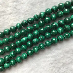 Made In China Best Sell 10mm Round Malachite Green Natural Stone Beads For Gemstone Jewelry