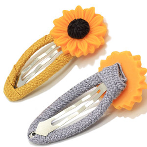 Del bambino Delle Ragazze Del Bambino Della Resina di Girasole Dell'arco Dei <span class=keywords><strong>Capelli</strong></span> Clip A Scatto Clip di <span class=keywords><strong>Capelli</strong></span> Della Forcella Della Clip A Scatto Barrettes Migliori Scelte Regalo Unico <span class=keywords><strong>Per</strong></span> ragazza - Product Image 3