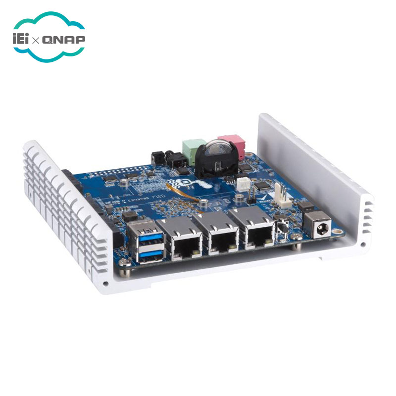 QNAP 2-Bay M.2 SSD IoT мини-сервер. Quad-core Alpine AL314 1,7 ГГц, 2 ГБ DDR3 на борту, 1GbE x3 (QBoat Солнечный)