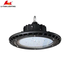 DLC Warehouse Lighting Explosion-Proof UFO LED High Bay Light 100W/150W/200W/240W Aluminum 5000K Industrial Factory Garage Use