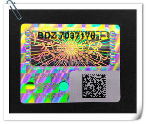 Adesivo Olografico 3D a Colori Reali Antimanomissione per Occhiali, Anelli, Collane e Orecchini - Materiale PET, Confezionato in Cartone - Product Image 3
