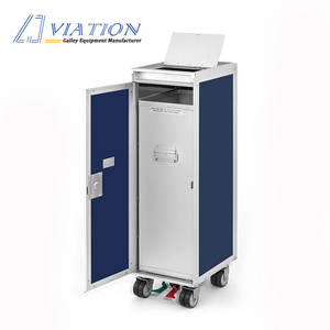 Directo de China Comprar <span class=keywords><strong>4</strong></span> <span class=keywords><strong>ruedas</strong></span> de aluminio de basura de hospital carros aerolínea carro - Product Image 2