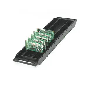 A006 בתמיסה ESD אחסון מדפי/שחור בתמיסה ESD pcb מדפי אחסון/480*140*35mm ESD PCB מתלה