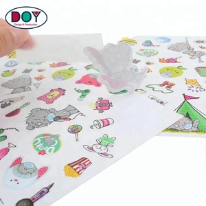 Goedkope Etiketten Groothandel Ontwerp Custom Printing Cartoon Logo Zelfklevende Vinyl <span class=keywords><strong>Stickers</strong></span> voor Kinderen Speelgoed