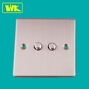 WK 2 Gang British Standard for TV Electric Wall Plate