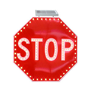 مخصصة الألومنيوم إضاءة ليد تعمل بالطاقة الشمسية المرور تحذير تسجيل <span class=keywords><strong>crosswalk</strong></span> إشارة إشارة LED مرورية إشارة توقف - Product Image 5