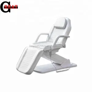 Modern white salon comfortable massage table three motors use beauty spa electric facial bed