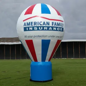 Balão inflável gigante para arte, pode adicionar balões de logotipo para telhado