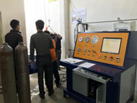 Equipo de prueba de presión de cilindro de gas