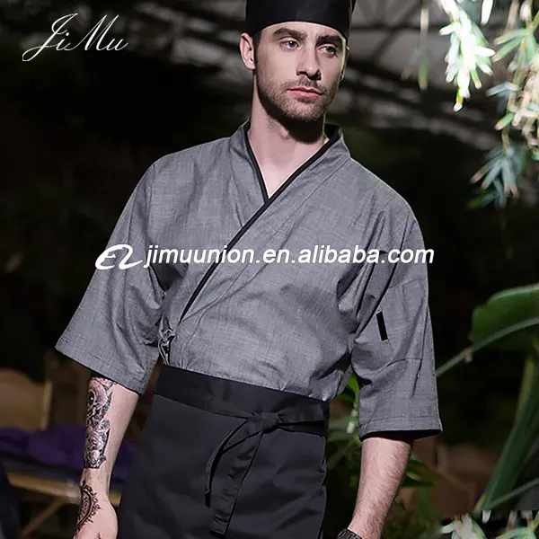 Pakaian Restoran Hotel Koki Jaket Mantel Seragam Koki Sushi Jepang