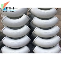 Tambour double paroi en acier inoxydable dn125, coude, 9 fentes pour pièces de pompe à béton montée sur un camion plaszmeister