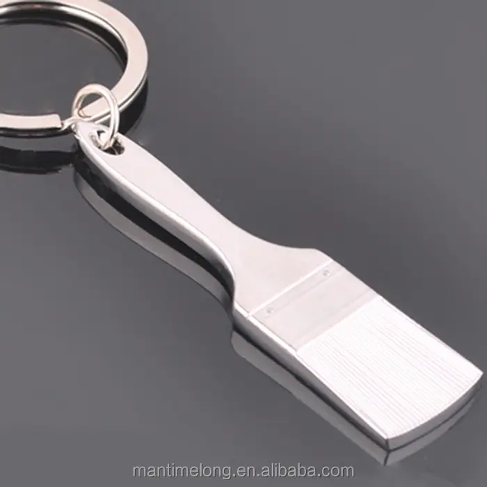 Fashion Metal Keychains Brush Shaped Key Rings Key Holder Key Chain Chaveiro Unisex