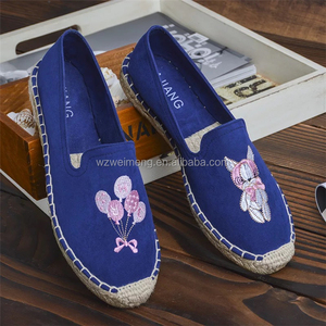 Новейшая модная обувь на плоской подошве из джута по низкой цене - Product Image 4