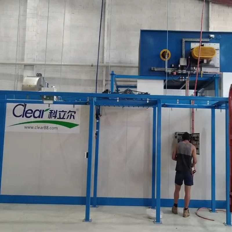 CE Wheel Powder Coating System Powder Paint Booth and Curing Oven for Rims