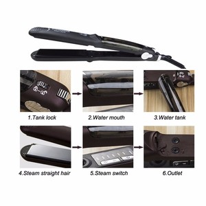 <span class=keywords><strong>Planchas</strong></span> planas personalizadas para alisar el cabello, aceite <span class=keywords><strong>de</strong></span> argán profesional, queratina al <span class=keywords><strong>vapor</strong></span>, herramientas calientes - Product Image 6
