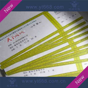 Code d'abonnement à estampillage de sécurité, 5 pièces, cryptage vocale, anti-contrefaçon, impression de billet de concert, gaufrage holographique - Product Image 4