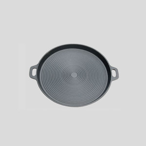 Pre-Dày Dạn Vòng Đúc Sắt Lớn Vỉ Nướng <span class=keywords><strong>Pan</strong></span> Hai Mặt Nướng Tấm Bít Tết <span class=keywords><strong>Pan</strong></span> Với Xử Lý Cho Cảm Ứng Nồi - Product Image 4