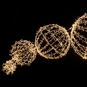 EVERMORE 크리스마스 장식 빛 3d 야외 방수 크리스마스 장식 매달려 Led 모티브 공 빛 - Product Image 5