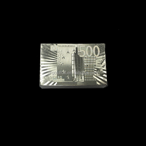 Gran <span class=keywords><strong>idea</strong></span> de regalo euro 500 ninguna costumbre mínimo Gold foil tarjetas de juego - Product Image 4