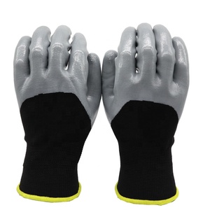 Nitrile résistant à l'huile 3/4 enduit gants imperméables - Product Image 1