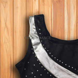 Débardeur strass en Spandex brillant pour enfants, accessoire de <span class=keywords><strong>gymnastique</strong></span> justaucorps pour filles, collection Offre Spéciale - Product Image 3