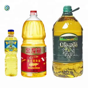 Meilleure vente de Machine de remplissage d'huile, emballage d'huile de palme, Machine d'étiquetage et de capsulage de bouteilles d'huile de tournesol