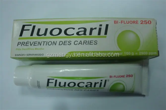 Fluocaril歯磨き粉無料サンプルアンチキャビティホワイトニング歯磨き粉