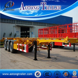 Esqueleto de <span class=keywords><strong>transporte</strong></span> de <span class=keywords><strong>contenedores</strong></span> de tipo 20-53FT lateral opcional de ruedas remolque - Product Image 2