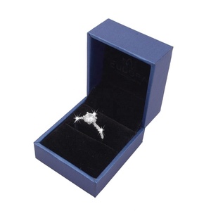 السيدات الخطوبة حجر واحد كبير النساء 925 الاسترليني عنصر نحاس مطلي بالفضة خاتم cz - Product Image 2