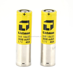 Alibaba üst satış 18650 pil Listman 18650 pil 3.7 v şarj edilebilir pil/Orijinal Listman 3000 mAh 40A/3500 mAh 35A - Product Image 3