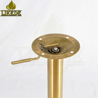 Or métallique 304 #   Pièces et accessoires de base de tabouret rond en acier inoxydable, style trompette