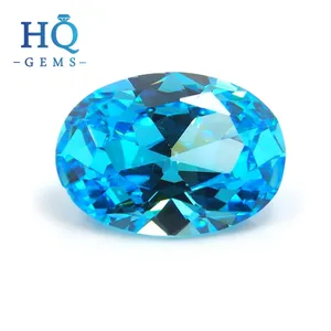 Wholesale oval Blue Topaz Stone Price natural topaz