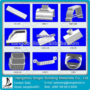 sgb blanco de pvc canal de la lluvia y accesorios - Product Image 1