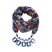 2021 Großhandel Charming Design Plain Viskose Frauen Infinity Anhänger Schmuck Schal
