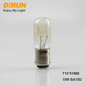 T18 Ba15d Clear 52Mm Koelkast Voertuig Motorfiets Lampen 10W 15W Koper 220V 230V 240V gloeilamp, INC-MINI-BA15D