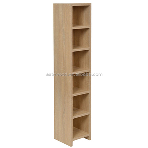 Armoire de rangement moderne en mélamine PB, <span class=keywords><strong>grand</strong></span> <span class=keywords><strong>meuble</strong></span> pour <span class=keywords><strong>DVD</strong></span>/CD, couleur chêne, salon - Product Image 1
