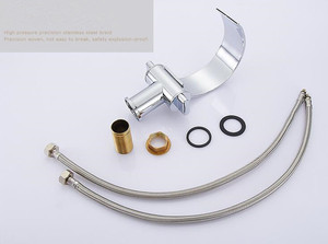 Cổ thiên nga shape Luxury Thác Tắm Brass Chrome Chậu Vòi Sàn Mounted <span class=keywords><strong>Basin</strong></span> <span class=keywords><strong>Tap</strong></span> - Product Image 6