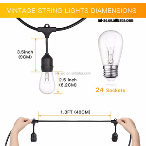 Permanent 110v <strong>Decorative</strong> <strong>Light</strong> <strong>Bulbs</strong> S14 Globe String <strong>Light</strong> Factory Price Strands Globe <strong>Bulbs</strong> Led String <strong>Lights</strong> - Product Image 3