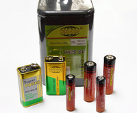 Batería de celda seca AA de 1,5 V, superresistente, R6 UM3, encogimiento, 2 uds.