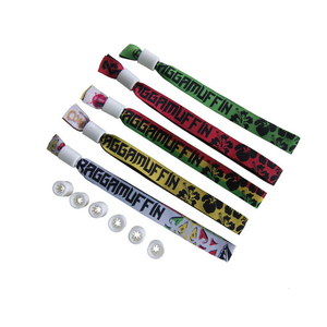 Poliéster personalizado seguridad partido ID pulsera de tela con el logotipo <span class=keywords><strong>para</strong></span> el festival - Product Image 5