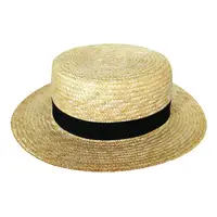 כובעי מגבעת קש חיטה עם סרט למכירה