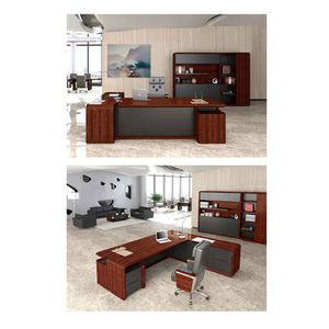 <span class=keywords><strong>Escritorio</strong></span> Ejecutivo Grande de Diseño <span class=keywords><strong>Profesional</strong></span> con Aparador y Pedestal (FOH-B8F361) - Product Image 2