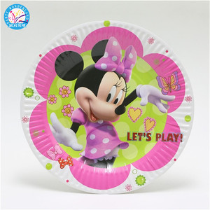 Platos de Papel con Tema de Minnie Mouse, Platos Desechables con Tema de Minnie para Niños, Artículos para Fiestas con Tema de Minnie - Product Image 4