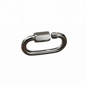 Acero inoxidable cuadrado <span class=keywords><strong>pequeño</strong></span> enlace rápido mosquetón - Product Image 5