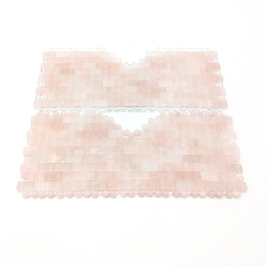 Maschera per Occhi Rinfrescante in Cristallo per Occhi Gonfi Massaggiatore Facciale Naturale in Quarzo Rosa e Giada <span class=keywords><strong>Pietra</strong></span> Fredda per Cura della Bellezza Strumento Facciale Riutilizzabile - Product Image 1