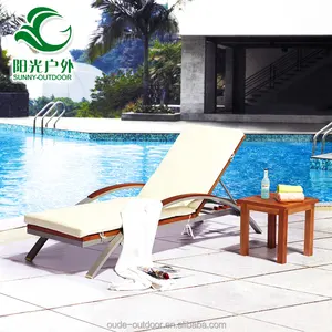 Modern sofa chaise lounge da piscina ao ar livre mais recente projeto de alta qualidade com dossel