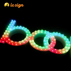 สัญลักษณ์ตัวอักษรเจาะรู LED แบรนด์2022ใหม่ LC ราคาดี - Product Image 5